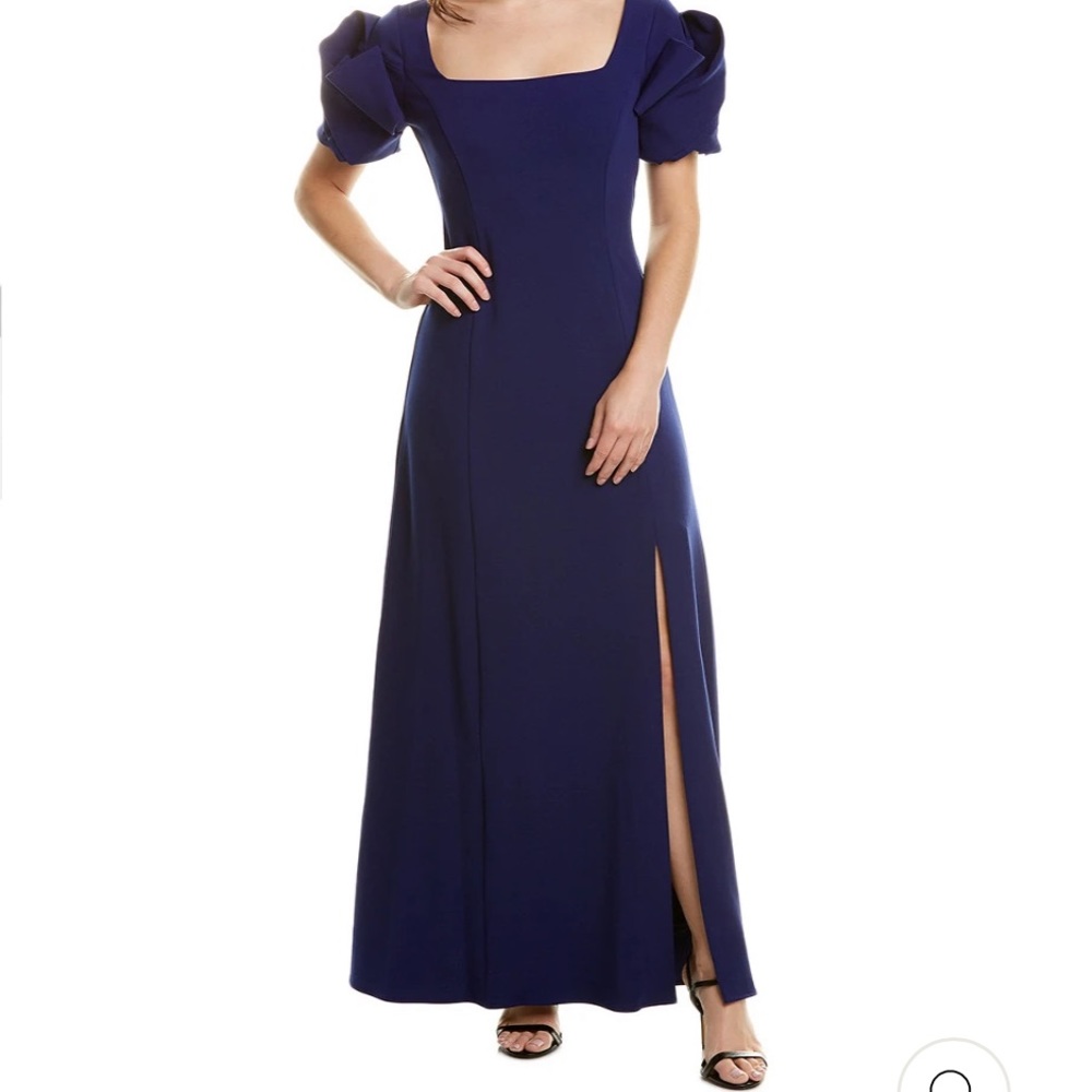 Badgley Mischka navy gown - Picture 1 of 9
